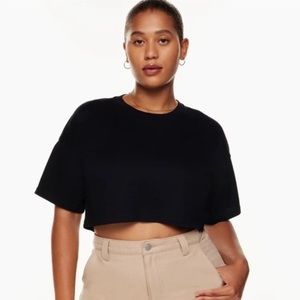 Aritzia Tna Laid Back T-Shirt | Black | Size Large